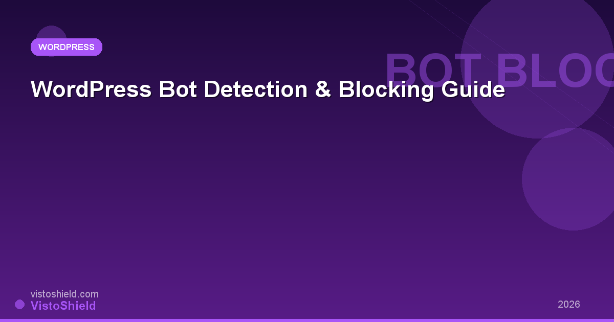 WordPress Bot Detection & Blocking: The Definitive Guide