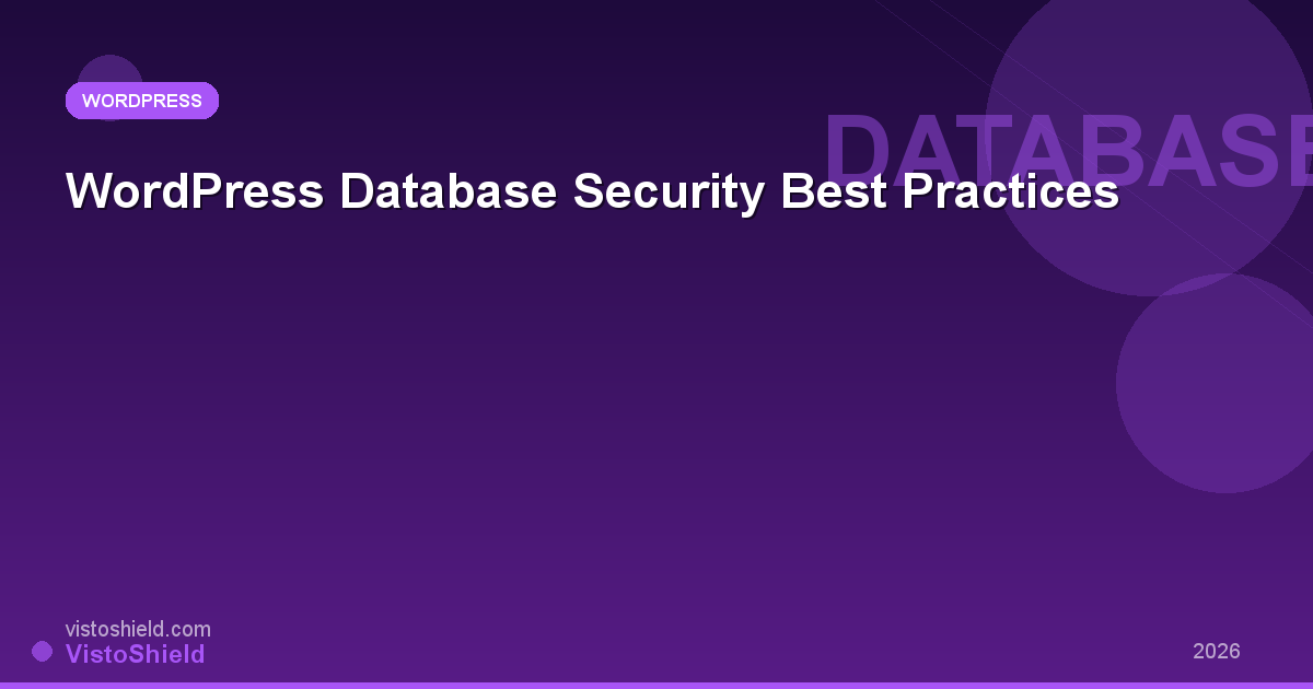 WordPress Database Security: 10 Best Practices