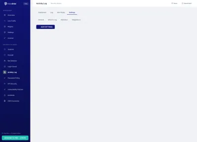 Settings — Logging preferences and notification configuration