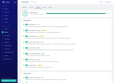 Hardening — Security hardening checklist and recommendations