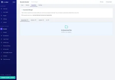 Quarantine — Quarantined files management